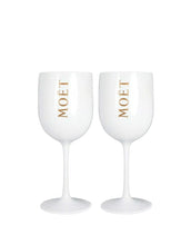 Load image into Gallery viewer, Moët &amp; Chandon Nectar Impérial Rosé By Virgil Abloh (2 Bottles) with Moët Goblets (Set of 2)
